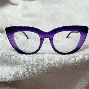 Purple Cat Eye Women's Fashion Glasses